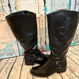 Style and Co., Black wide calf boots size 9.5